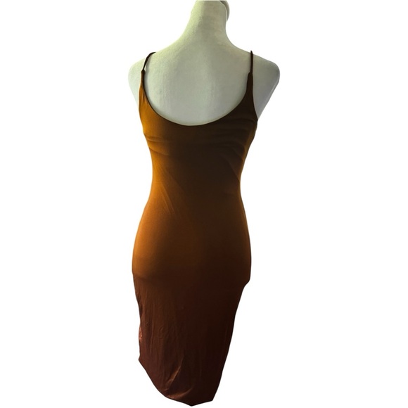 Fashion Nova Women’s Brown Thin StrapDress Sz S - Picture 1 of 6